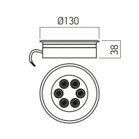 XGROUND GRND. RND. REC. FITTING 6X1.5W 2