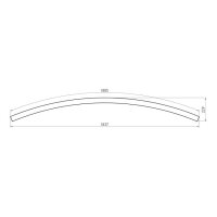 XFREE M CURVED 2400mm 45dgr SUSP. LIGHT
