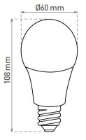 LED A60 E27 9,5W/75W NW