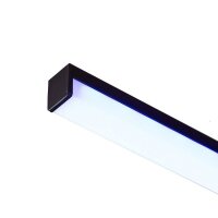 LED PROFILE H přisazený 1m černá matný akryl/hliník RENDL R14090