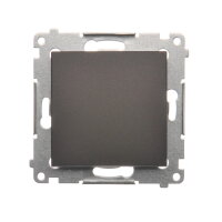 Ovládač rozpínací, řazení 1/0, 10AX, 250V bez piktogramu, hnědá matná