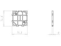Distanční rámeček, do betonu KAISER 1261-18