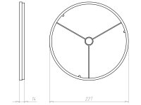 Přední prstevec KompaX 1, průměr 215 mm, do betonu KAISER 1293-85