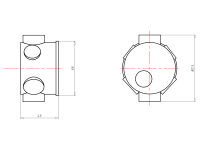 Krabice přístrojová hloubka 46 mm, pod omítku KAISER 1056-04