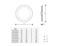 Vestavné svítidlo LED DOWNLIGHT THIN 18W kulatý 4000K LEDMED LM22300002