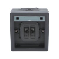 ATLAS 2K IP55 Tlačítko symbol 'zvonek' č.1/0, antracitové FAMATEL 19077-09