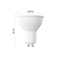 LED žárovka Classic MR16 bílá, GU10, 5,8 W (75 W), 565 lm, studená EMOS ZQ8E34N