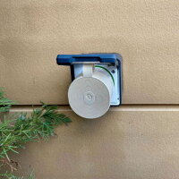 Chytrá zásuvka SHELLY WAVE OUTDOOR PLUG S LR, IP44, Z-Wave Long Range, mokka