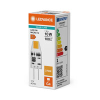 Světelný zdroj LED PIN MICRO 12V V 1W 927 Clear G4 LEDVANCE 4099854762260