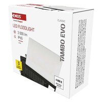 LED reflektor TAMBO EVO, 20 W, 2000 lm, IP65, černý EMOS ZS2524