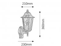 Rabalux 8218 Velence E27 1x MAX 60W IP43