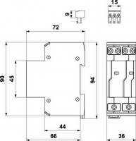 DPF-024DC-16-S přepěťová ochrana napájení s vf filtrem 24V AC i DC SALTEK A06665