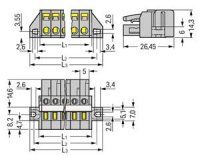Pružinová svorka CAGE CLAMP 2,5mm2 šedá 7pól. WAGO 231-107/027-000