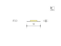 LED pásek CW 24V 14,4W 10mm IP20 6030 PANLUX PN13200004