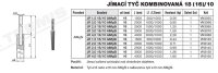 Jímací tyč s rovným koncem JR 2,5 18/10t AlMgSi délka 2,5m Tremis VN3065