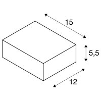 QUADRASYL WL 15 antracit 230V GX53 11W IP44 SLV 232285