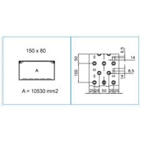 TA-N 150X80 W 01872 Podparapetní přístrojový kanál, 150x80 - bílá IBOCO B01872