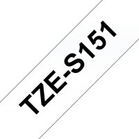 BROTHER TZe-S151 průsvitná / černá (24mm, lamin., extrémně adh.)