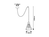 Farfalle E27 1XMAX 40W IP20 černá/buk RABALUX 3148