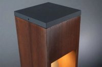 Stojací svítidlo Trabia IP44 hranaté 600mm 3000K 3,5W 230V 38° dřevo GU10 dřevo