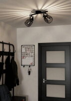 Bodové svítidlo GIRONA E27 černá/kartáčovaná mosaz 2X40W IP20 EGLO 900662