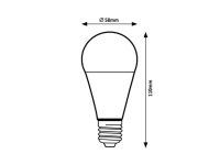 Světelný zdroj SMD LED, E27 A60, 10W, 1055lm, 3000K RABALUX 79060