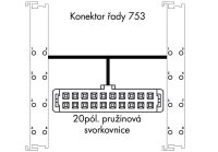 Systémový kabel pro WAGO-I/O-SYSTEM řada 753 2x 16 binárních vstupů/výstupů