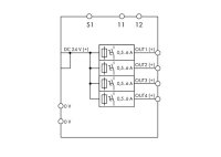 Elektronický jistič 4kanál. vstupní napětí 24 V DC WAGO 787-1664/006-1054