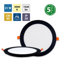 LED podhledové svítidlo Toro R21, 21W, 3000K, černá barva svítidla