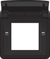HYDRO ČERNÉ-adaptér pro moduly 45x45 (bez krabice) NIKO 761-85000