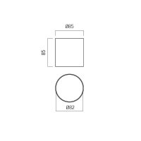 XROLL RND. CEILING FITTING 9W 220-240V A