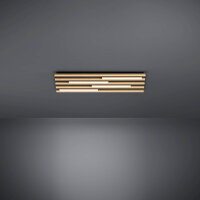 Stropní svítidlo MARREIRA LED 780X220 dřevo/černá 36W IP20 EGLO 390428