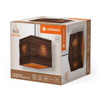 Závěsné svítidlo LEDVANCE Decor Cardboard Square Pendant E27 Brown