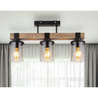 Stropní svítidlo LILA černá 3xE27 60W 230V GLOBO 15555-3D