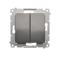 Spínač sériový, řazení 5, 16AX 250V~, antracit mat, metalizované DW5A.01/48