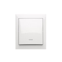 jednopólový spínač s podsvětlením odolný proti vlhkosti bílá ACW1L/11