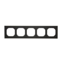 Rámeček 5 násobný, skleněný černé matné sklo KONTAKT SIMON TRN5/179