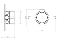 Prodlužovací prstenec průměr 60 mm ISO, pod omítku KAISER 1155-02