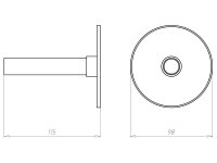Montážní pouzdra HaloX 180&250 100 mm, do betonu KAISER 1299-60