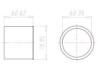 Krabice spojovací ECON Styro 55, hl. 68mm, do zateplení KAISER 1555-51