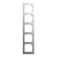 Rámeček Merten M-Pure Decor, pětinásobný, Stainless steel SCHNEIDER MEG4050-3646