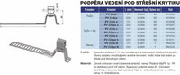 Podpěra vedení pod střešní krytinu PV 22dx c lak cihlová TREMIS V1008