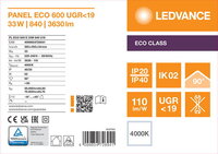 LED panel ECO 600 E 33W 840 U19 LEDVANCE 4099854726941