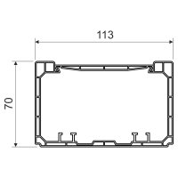 Žlab parapetní Kopos PK 110X70 D_HD bílá