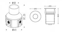 Vest.podl.svít. Kapego LED 2,7W IP 67