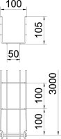 OBO GRM 105 100 A2 Mřížový žlab GRM 105x100x3000 Nerez ocel