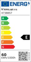 LED panel LEDPAN PRO2, 120x60 cm, 60W, 4000K, 6700lm, bílý-bez zdroje