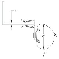 natloukací příchytka se stahovacím páskem, materiál 2-3mm ERICO 2H4CTBW 170170