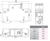 Pojistkový odpínač STVD02-1 63A 230/400V AC pro D02 ETI 002271001