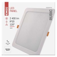 LED vestavné svítidlo RUBIC, čtvercové, 24W neutrální bílá EMOS ZD2452